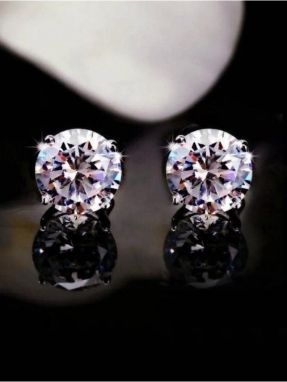 Certified Moissanite Screwback Earrings